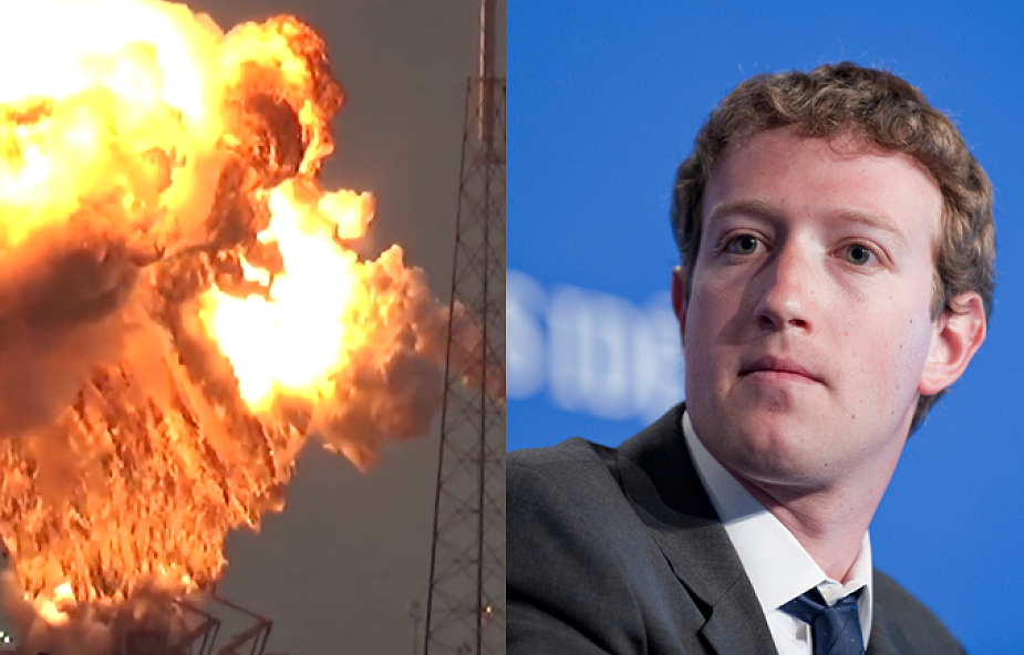Wybuch na kosmodromie zniszczył satelitę Facebooka [WIDEO]