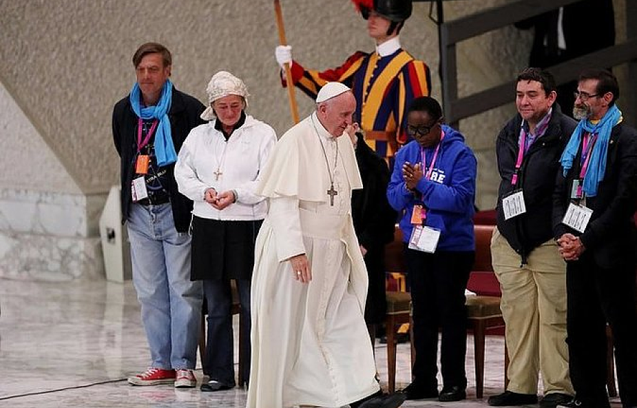 Polscy bezdomni spotkali się z papieżem Franciszkiem