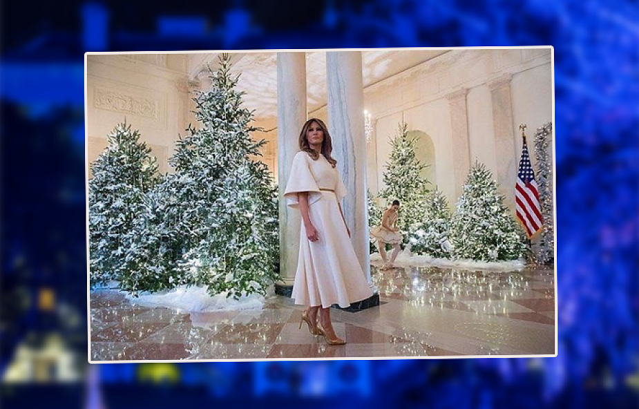 Melania Trump udekorowała Biały Dom na Boże Narodzenie. Internauci zachwyceni
