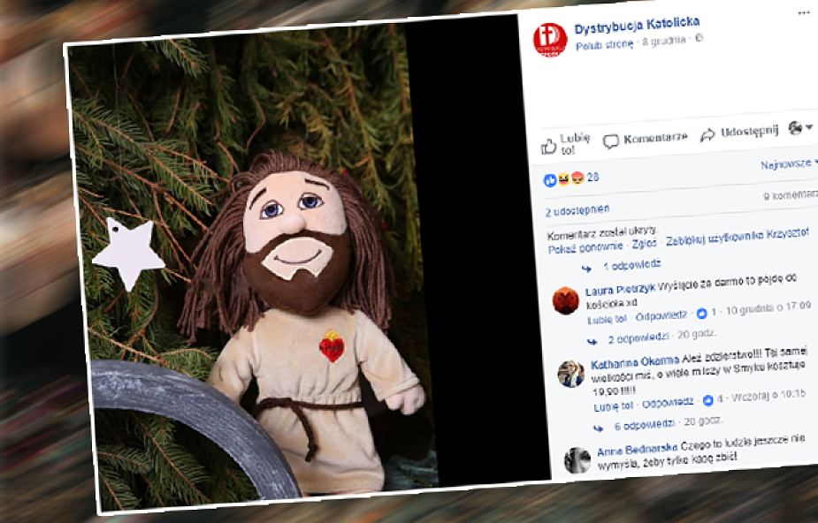 Jak Internet zareagował na maskotkę Jezusa? Zbieramy najciekawsze opinie