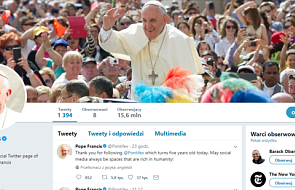 Papież świętuje pięciolecie swojego konta na Twitterze