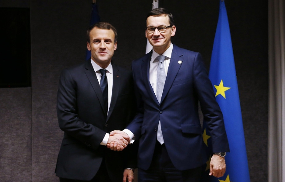Macron i Morawiecki rozmawiali w Pałacu Elizejskim o reformie sądów i migracji