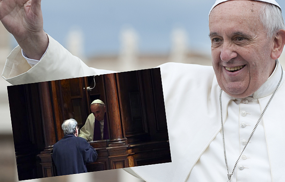 Papież usiadł w konfesjonale by spowiadać wiernych