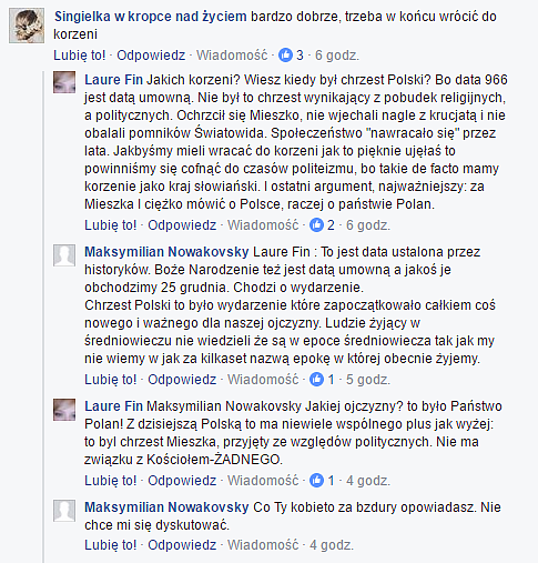 Projekt narodowego Święta Chrztu Polski. Najlepsze komentarze internautów - zdjęcie w treści artykułu nr 4