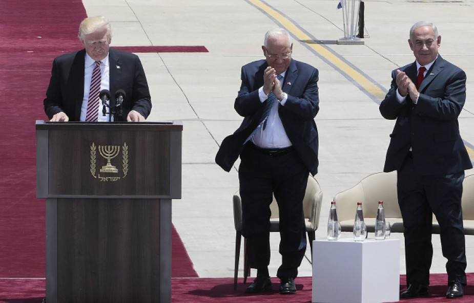 Prezydent Trump przybył z wizytą do Izraela