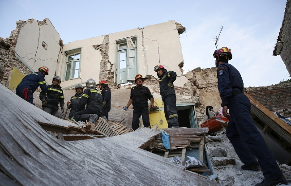 Na Lesbos usuwanie szkód po trzęsieniu ziemi