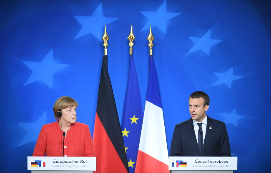 Merkel i Macron demonstrują zgodność poglądów