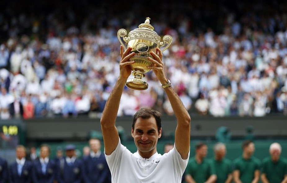 Wimbledon - rekordowy, ósmy tytuł Federera w Londynie