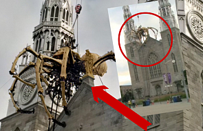 Na katedrze zainstalowano gigantycznego pająka-robota. Arcybiskup zaskoczony reakcją wiernych