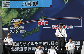Korea Północna przeprowadziła kolejną próbę rakietową. Pocisk przeleciał nad Japonią