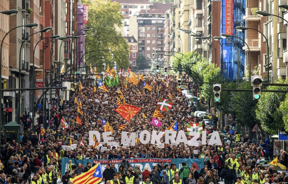 Hiszpania: w Kraju Basków demonstracja poparcia dla referendum w Katalonii