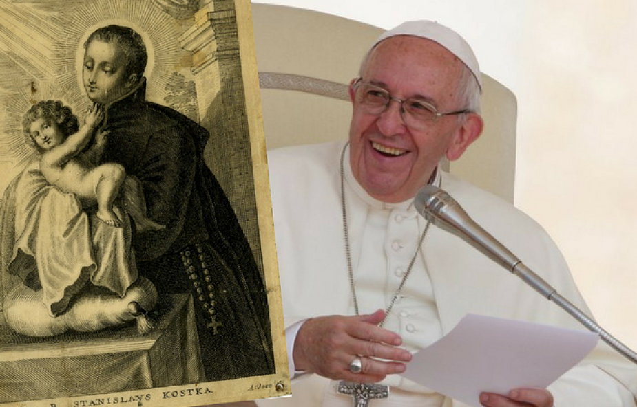 Papież wskazał Polakom św. Stanisława Kostkę jako wzór podążania za głosem powołania