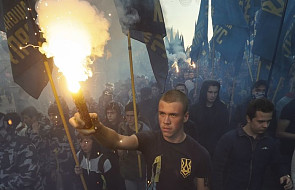 Ukraina: ulicami Kijowa przeszedł doroczny marsz chwały UPA. Wykrzykiwali hasła: "Chwała narodowi - śmierć wrogom"