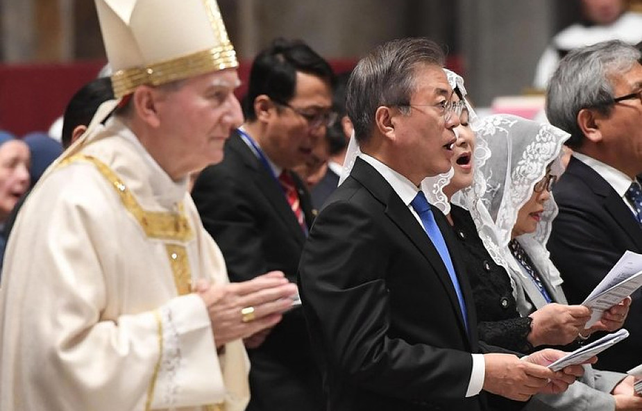 Prezydent Korei Płd. w Rzymie na Mszy Świętej w intencji pokoju na Półwyspie Koreańskim. Przewodniczył jej kard. Parolin