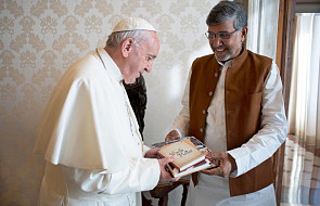Papież przyjął hinduskiego laureata Pokojowej Nagrody Nobla, Kailasha Satyarthi