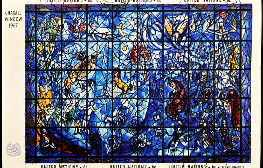 Niemcy: witraż Chagalla motywem znaczka pocztowego na Boże Narodzenie
