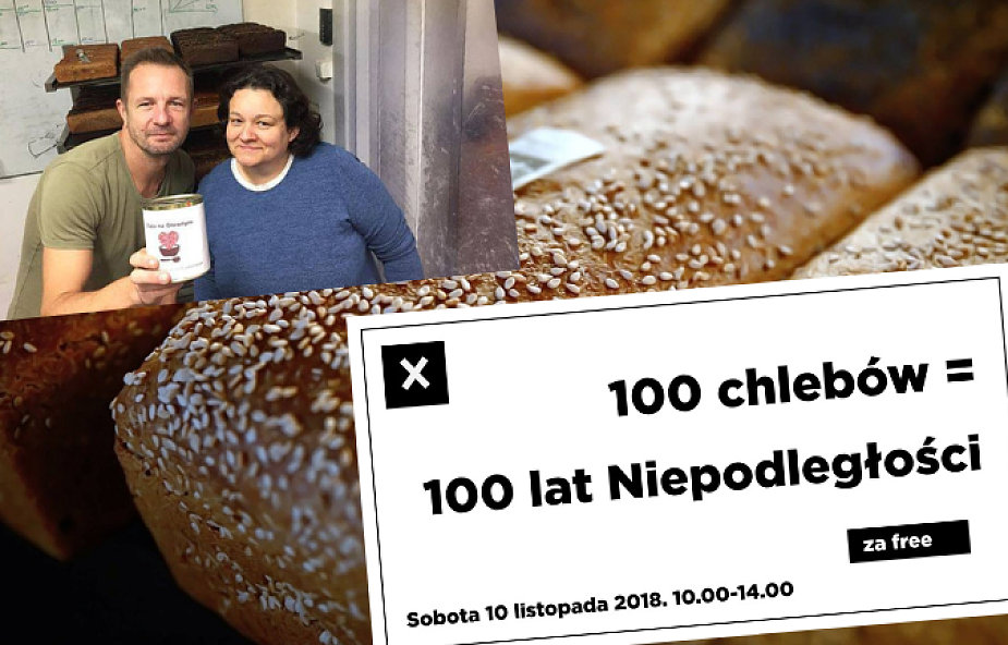 "100 chlebów na 100 lat Niepodległości". Piekarz z Poznania zachwyca pomysłem na świętowanie