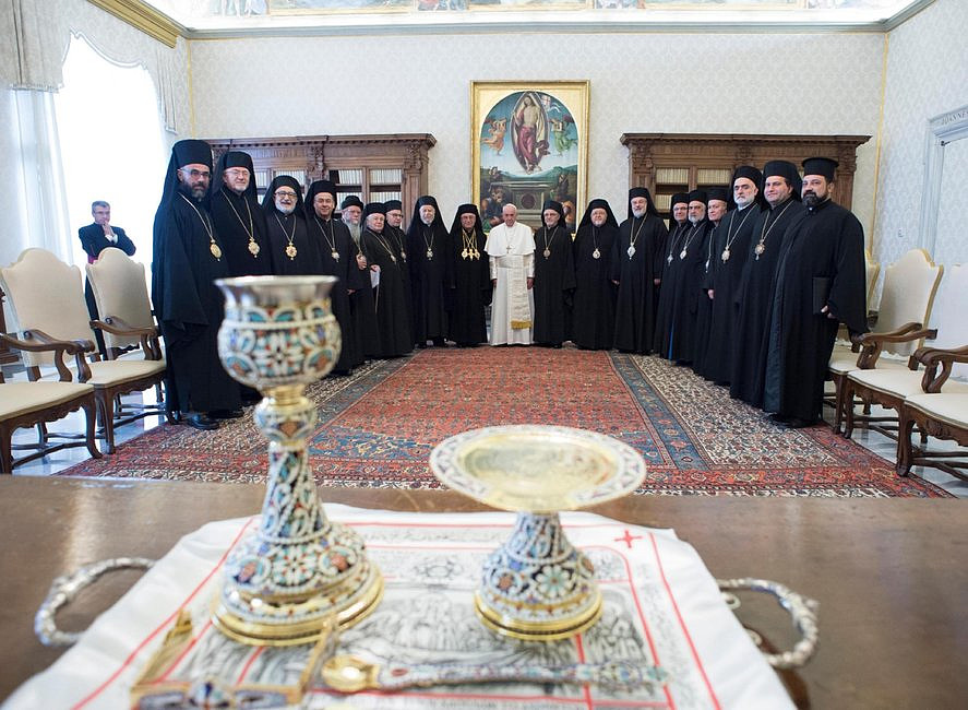 Watykan: papież sprawował Mszę św. z nowym patriarchą grecko-melchickim - zdjęcie w treści artykułu