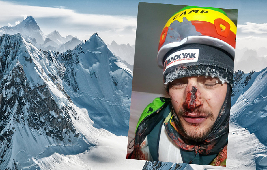 Adam Bielecki uległ wypadkowi podczas wspinaczki na K2. Himalaista opublikował w sieci zdjęcie
