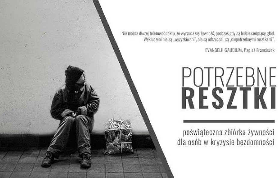 Kraków: "Potrzebne resztki" - poświąteczna zbiórka żywności dla osób bezdomnych