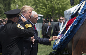 Prezydent Donald Trump złożył hołd policjantom poległym na służbie