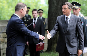 Prezydenci Polski i Słowenii odsłonili pomnik na cmentarzu wojennym w Gorlicach