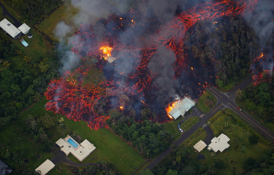 USA: ponad 1700 osób ewakuowano po erupcji wulkanu na Hawajach