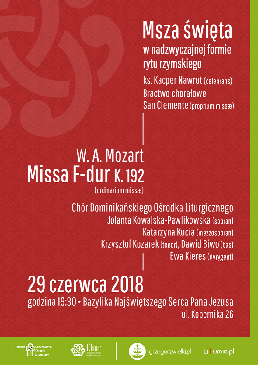 Kraków: Missa W. A. Mozarta podczas Mszy trydenckiej w bazylice u jezuitów - zdjęcie w treści artykułu