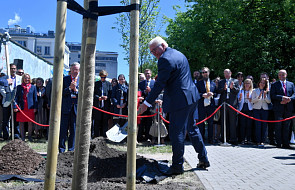 Prezydent Niemiec posadził drzewo w Ogrodach Polsko-Niemieckich