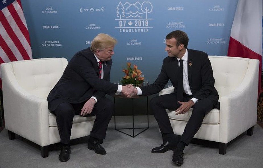 Kanada: Macron i Trump zadowoleni z postępów w negocjacjach handlowych
