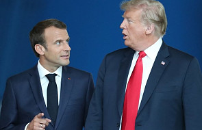 Donald Trump spotkał się w Brukseli z prezydentem Francji