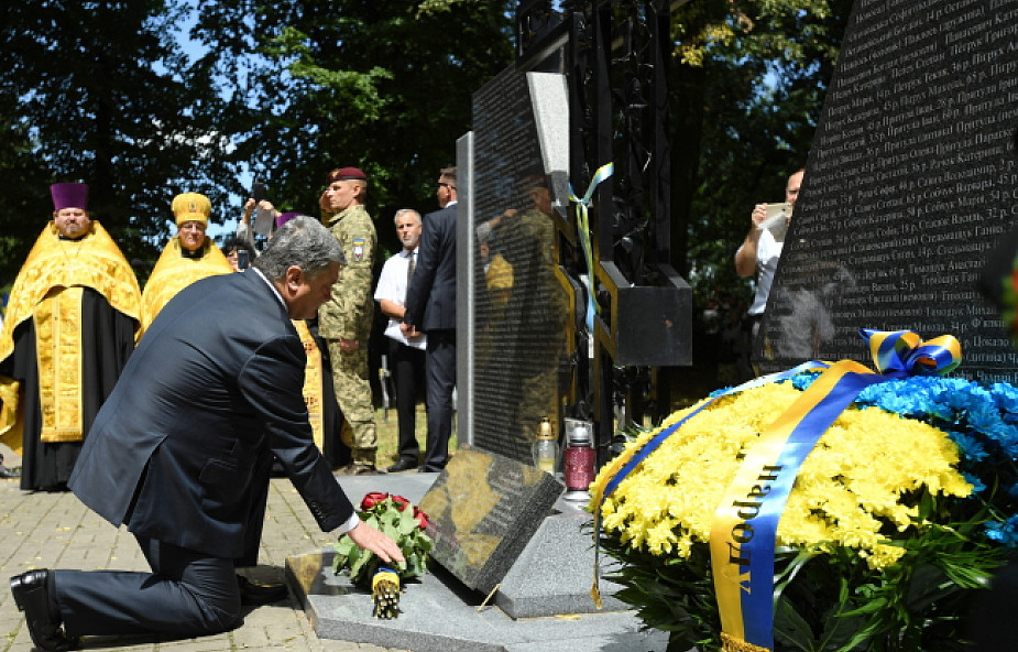 Prezydent Ukrainy przybył do Sahrynia oddać hołd pomordowanym tu Ukraińcom