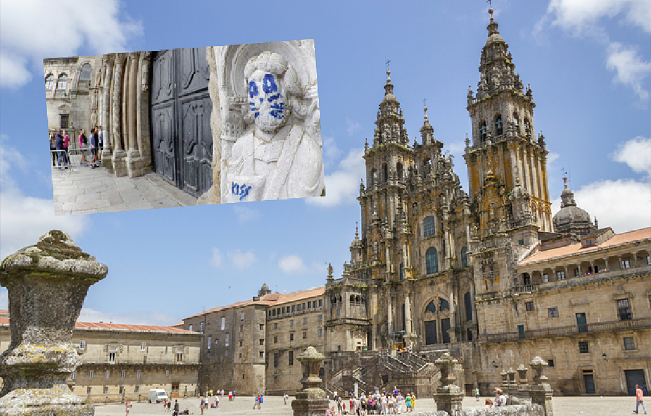 Sprofanowano katedrę w Santiago de Compostela. Policja opublikowała zdjęcia