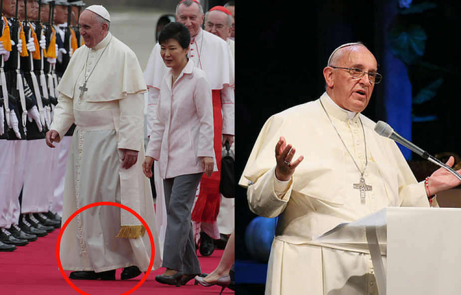 Czemu papież Franciszek nie nosi czerwonych butów? Czy łamie kościelne prawo?