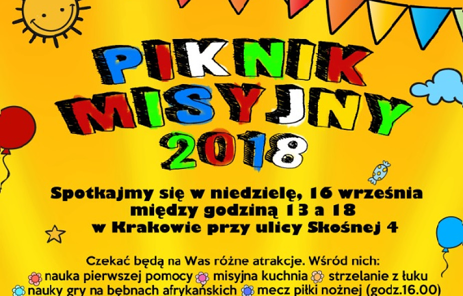 W Krakowie po raz czwarty odbędzie się Piknik Misyjny. Na gości czeka mnóstwo atrakcji!