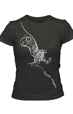 Koszulka damska - Bądź prosty - nie komplikuj (czarna, L)