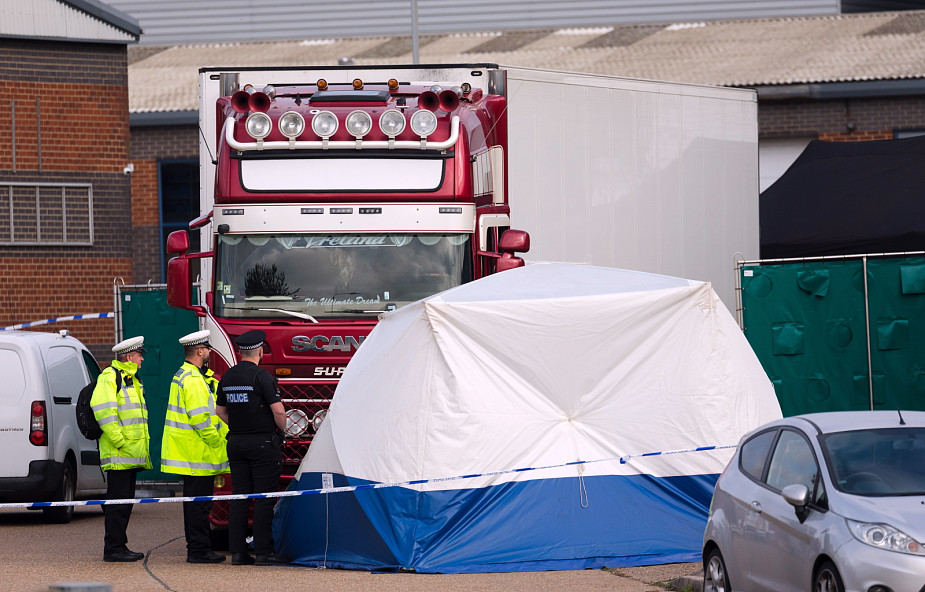 W. Brytania: 39 osób, których ciała znaleziono w ciężarówce, to Chińczycy