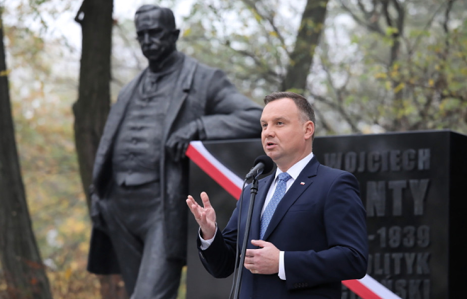 Andrzej Duda: odsłaniamy pomnik jednego z ojców naszej niepodległości