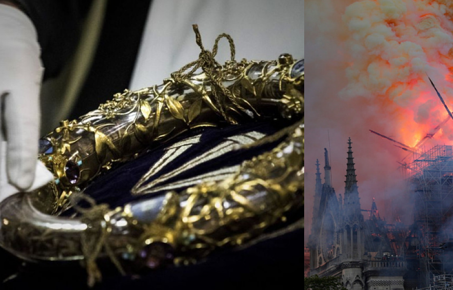 Korona cierniowa i relikwie Jana Pawła II ocalały z pożaru w Notre Dame