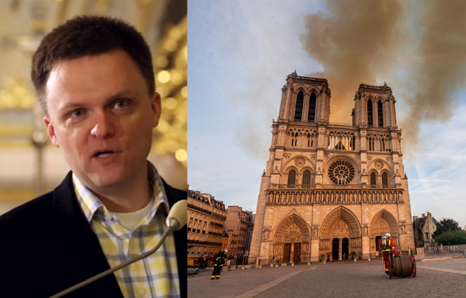 Szymon Hołownia: to człowiek podpala katedry, nie Bóg 