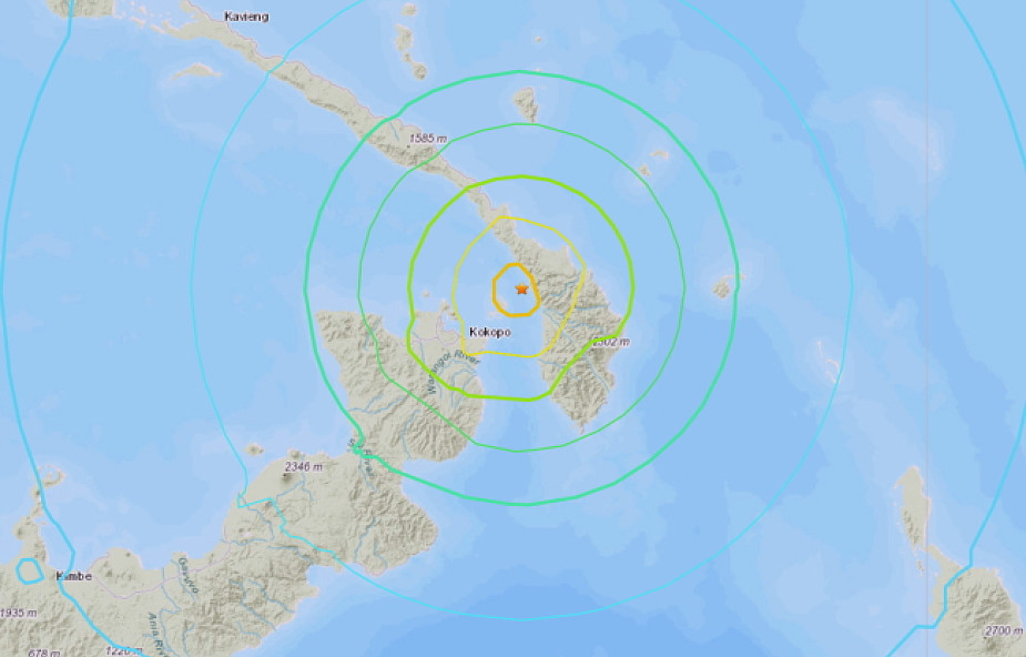 Trzęsienie ziemi w Papui-Nowej Gwinei; alert przed tsunami