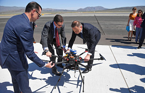 Prezydent Duda w Reno w USA obejrzał testy nowoczesnych dronów