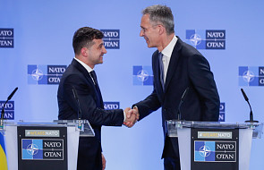 Zełenski zapewnia w NATO o euroatlantyckich aspiracjach Ukrainy