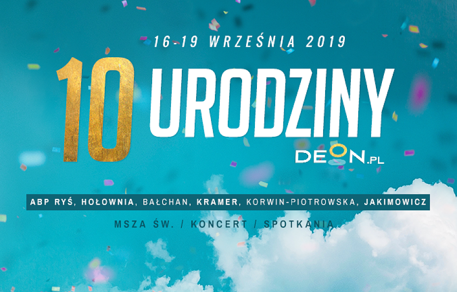 Zapraszamy na 10. urodziny DEON.pl!