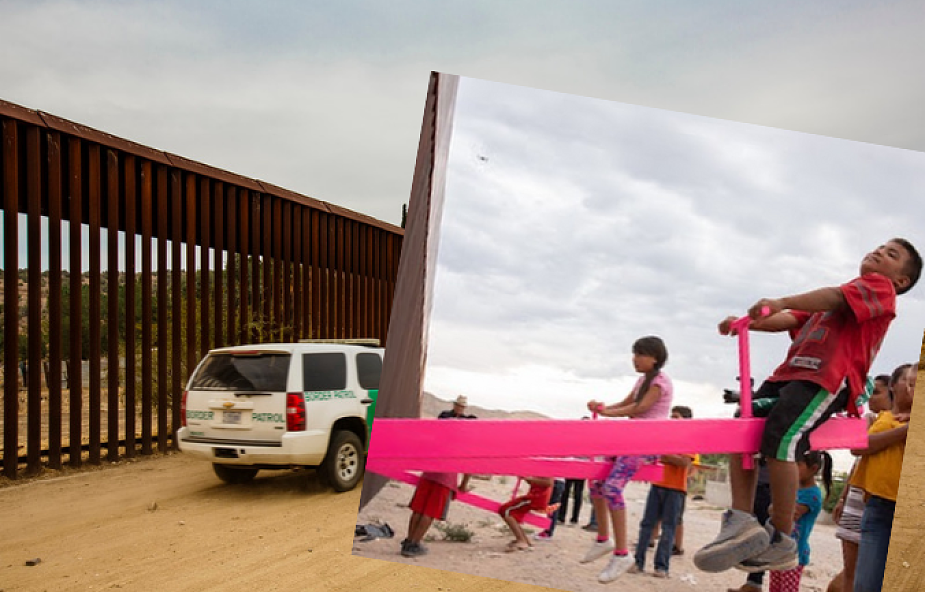 Te nagrania obiegły Internet. Na granicy USA i Meksyku postawiono różowe huśtawki