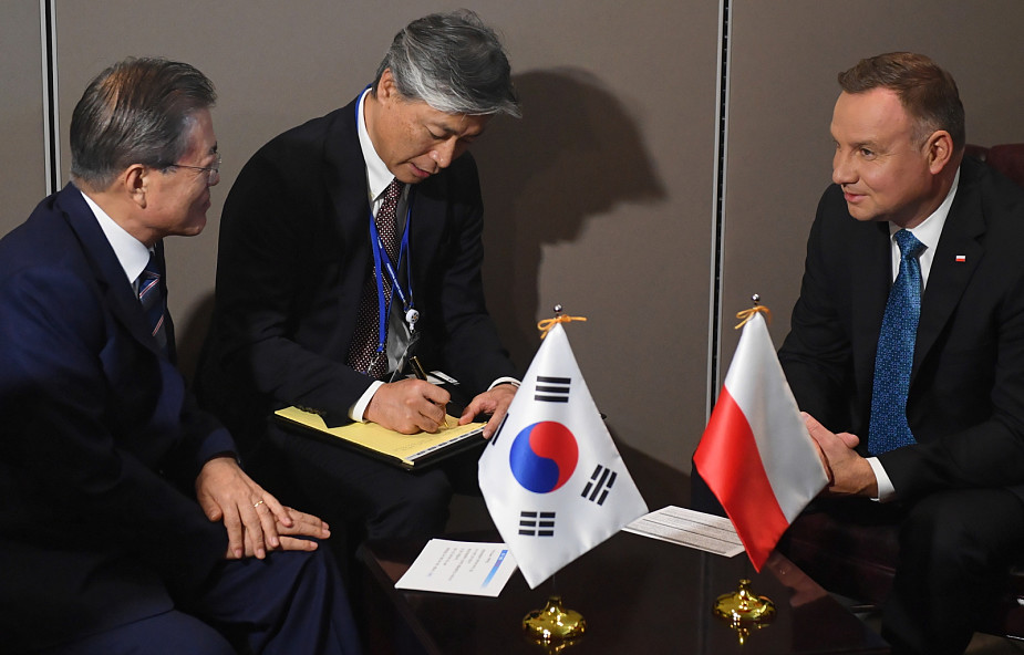 ONZ: Andrzej Duda spotkał się z prezydentem Korei Płd.