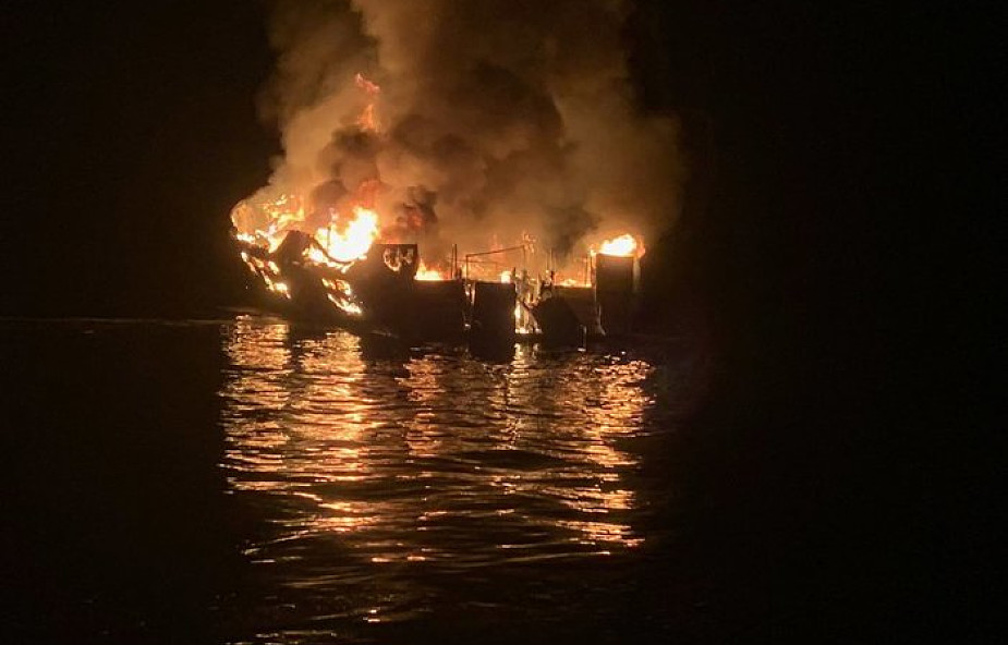 USA: 25 ofiar śmiertelnych po pożarze statku u wybrzeży Kalifornii