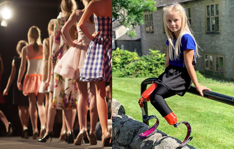9-latka bez nóg na wybiegu podczas New York Fashion Week. Chociaż wiele przeszła, inspiruje ludzi na całym świecie