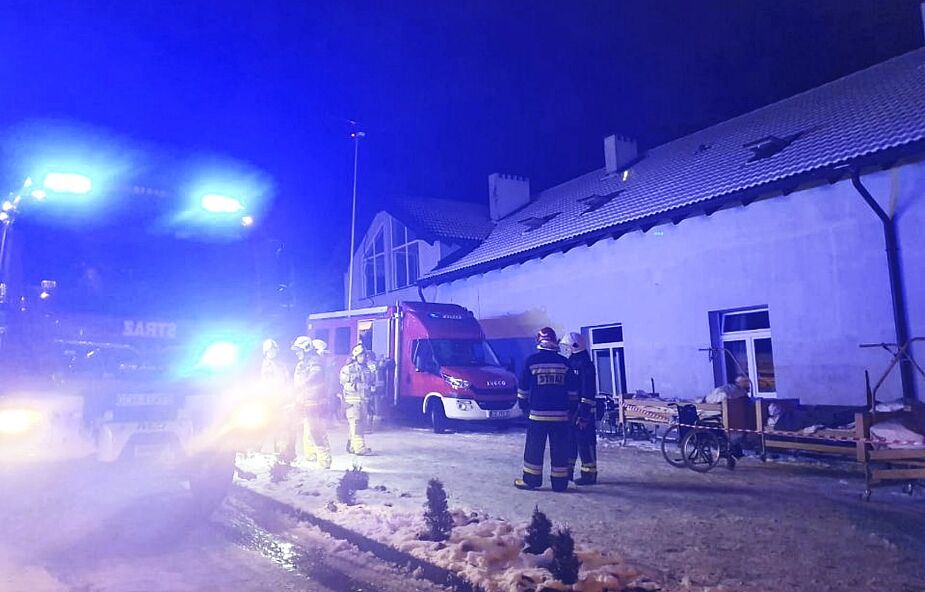 Zaprószenie ognia najprawdopodobniej przyczyną pożaru hospicjum w Chojnicach