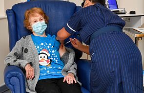 90-letnia Brytyjka pierwszą osobą zaszczepioną przeciw Covid-19